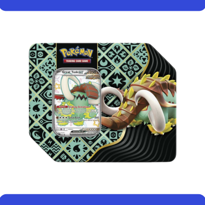 Pokémon TCG: Scarlet & Violet-Paldean Fates Tin (Shiny Great Tusk ex)